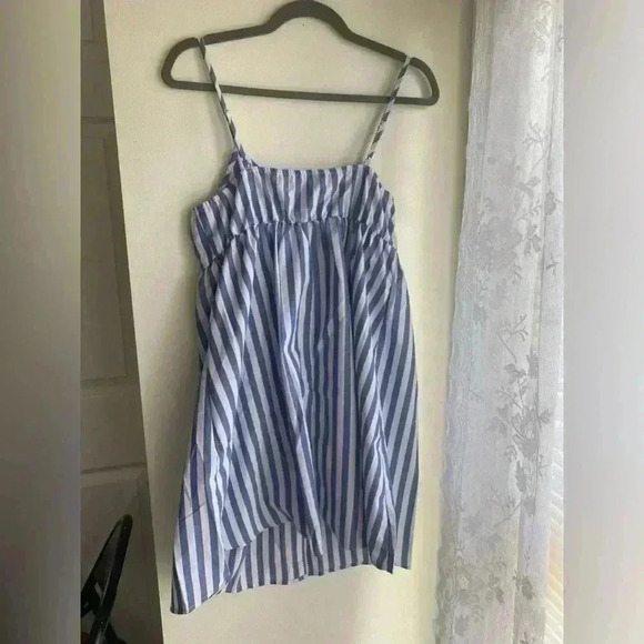 Maternity Dress Striped Print Button Front Cami Dress Spaghetti Strap BRAND NEW - Picture 4 of 6